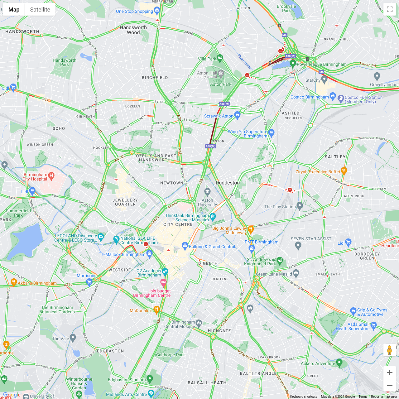 Birmingham Traffic Congestion
