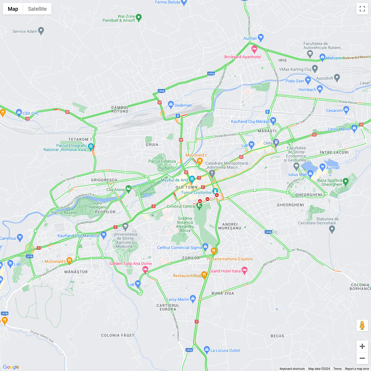Cluj Napoca Traffic Congestion