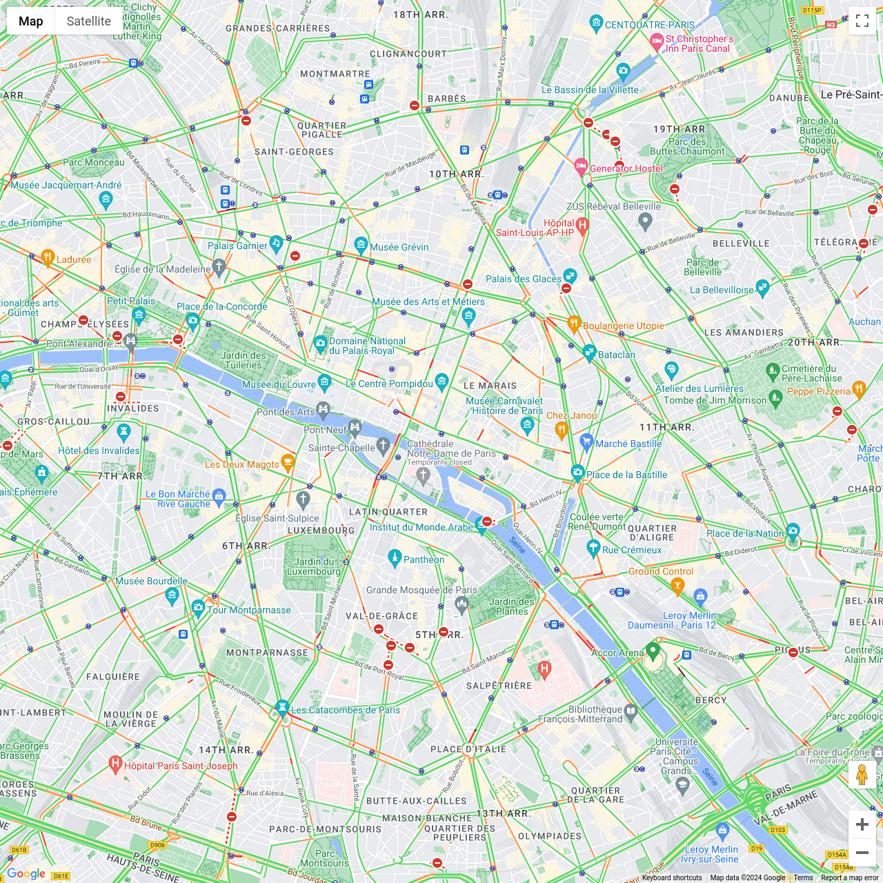 Paris Traffic Congestion