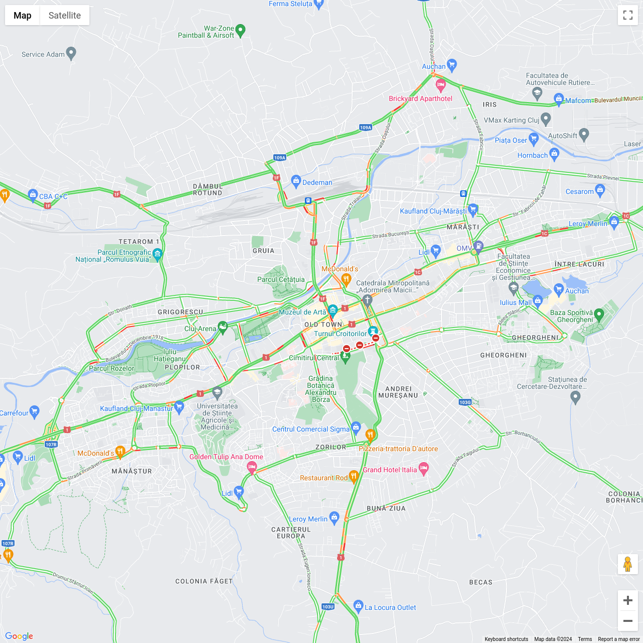 Cluj Napoca Traffic Congestion