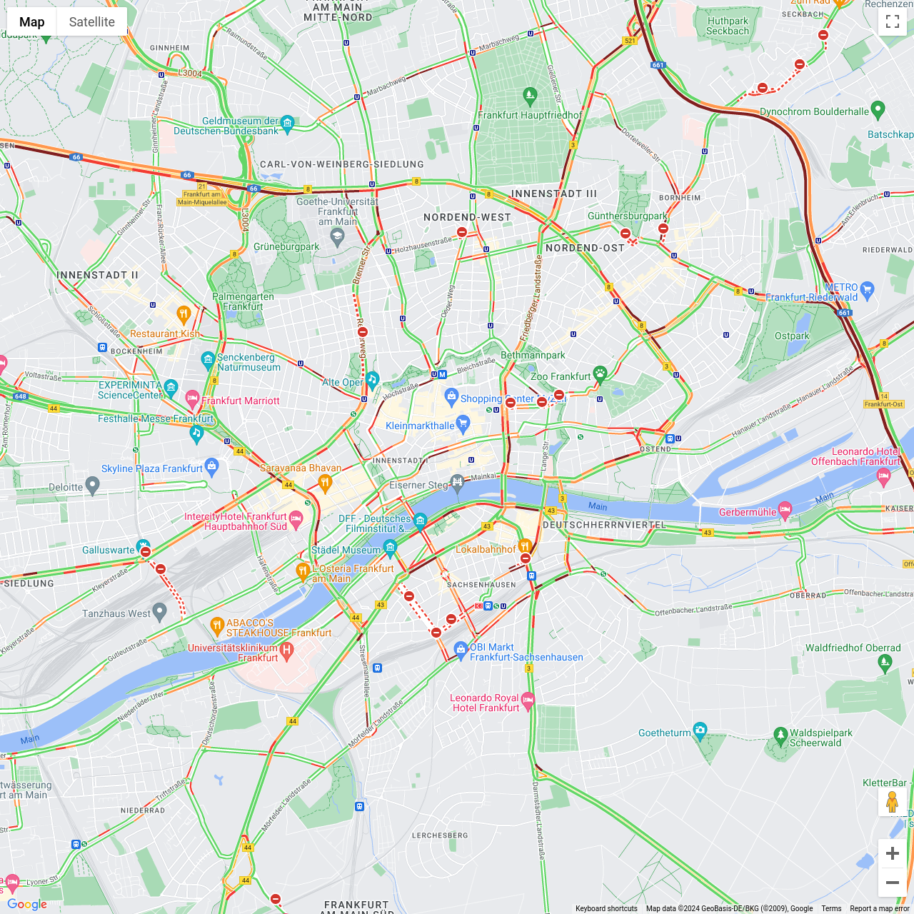 Frankfurt Traffic Congestion