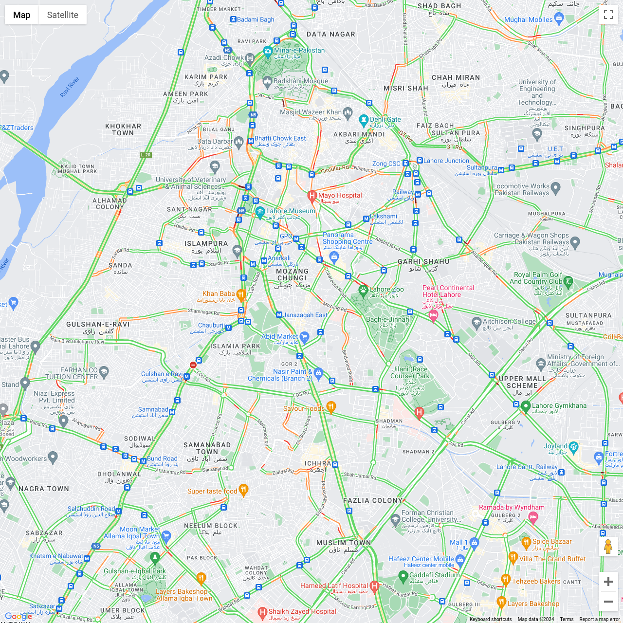 Lahore Traffic Congestion