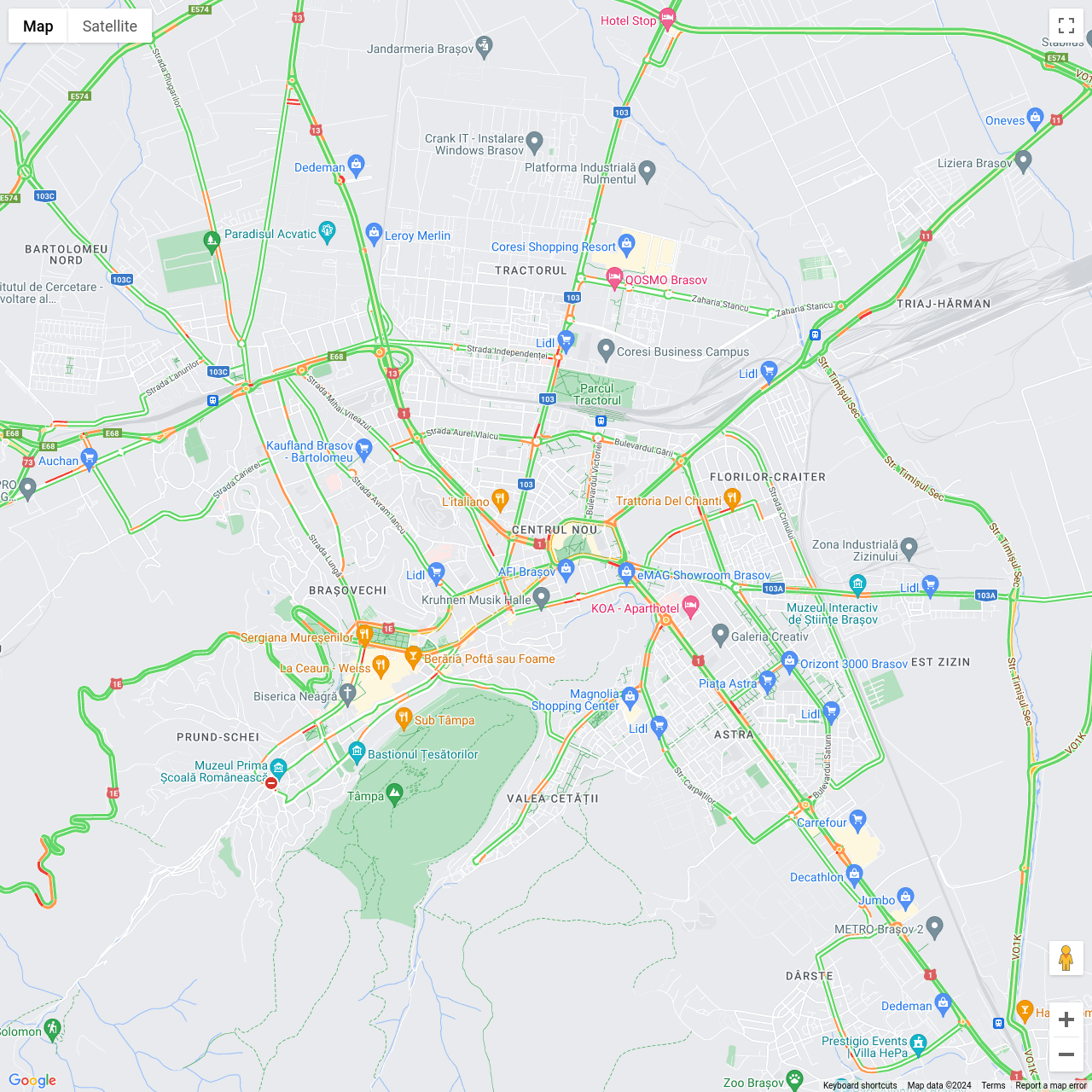 Brasov Traffic Congestion